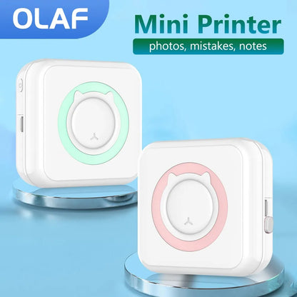 Olaf's Mini Thermal Printer - Portable, Wireless Sticker Printing with Bluetooth Connectivity