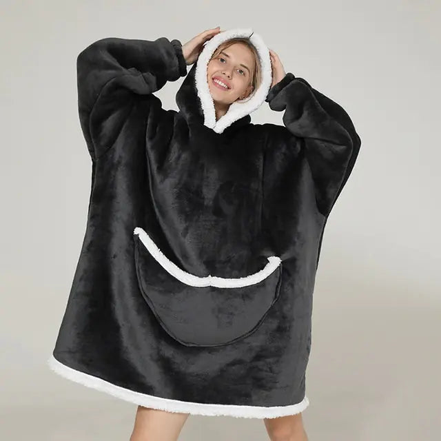 Embrace Ultimate Comfort with Oversized Hoodie Warm Blankets