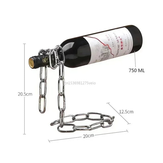 Showcase Your Wine: Single-Bottle Suspension Rack for Sophisticated Display