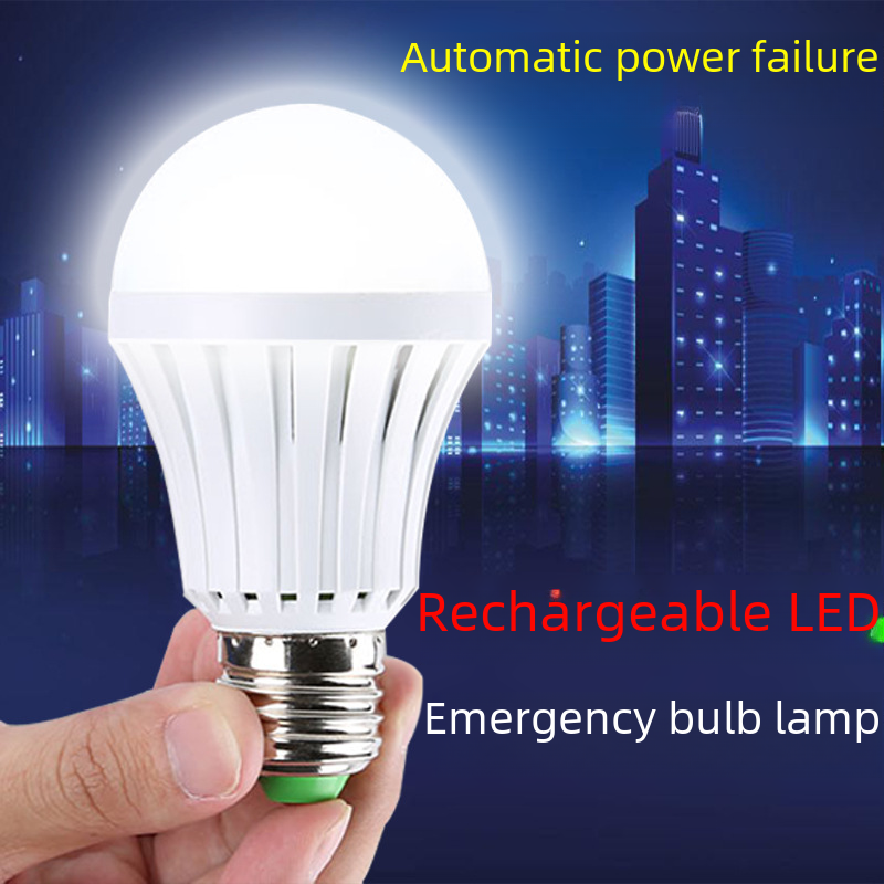 Smart LED Emergency Light Bulb - USB Rechargeable Home Lighting for Power Outages