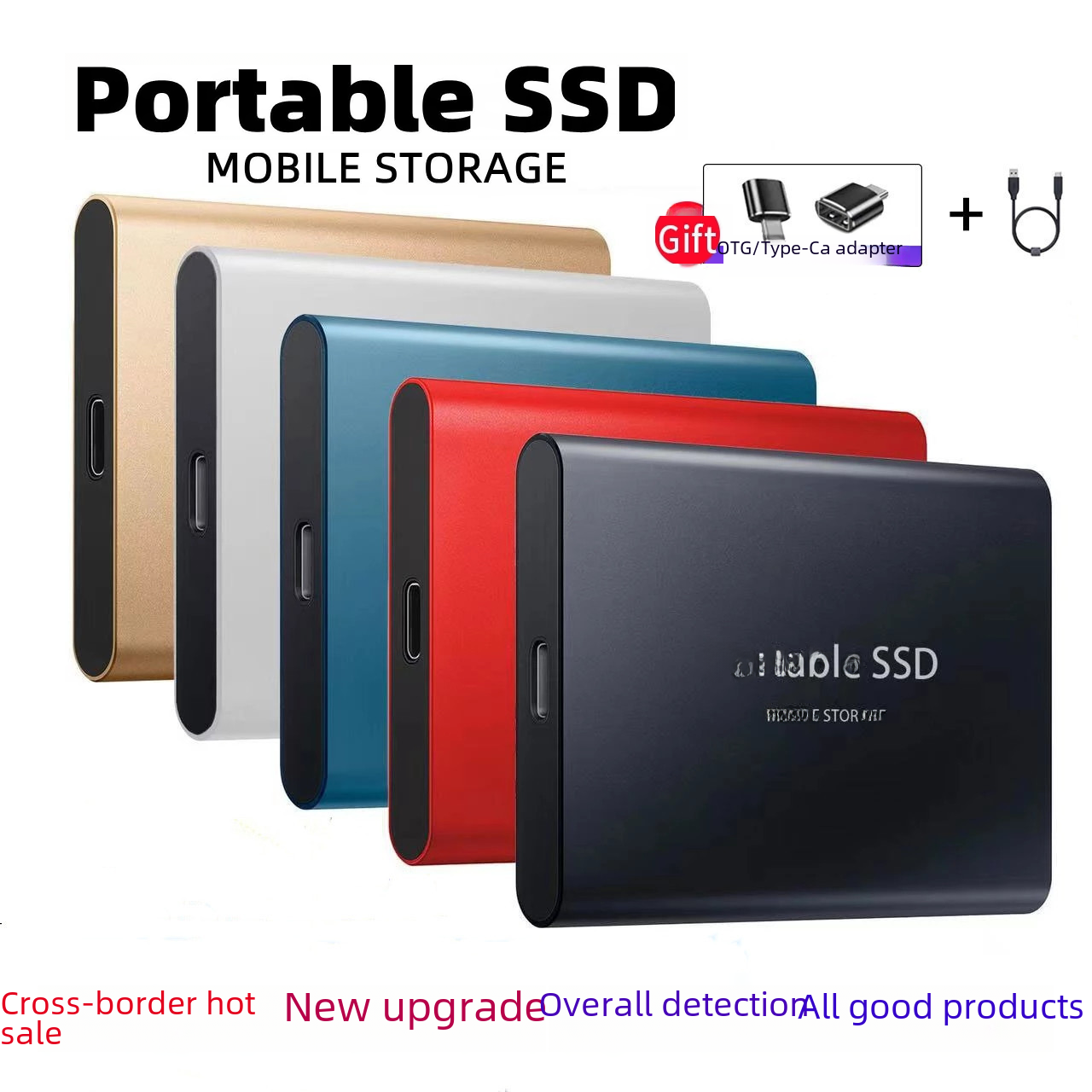 Mini Portable External Hard Drive - High-Speed SSD T5, Available in 1TB, 2TB, and 4TB