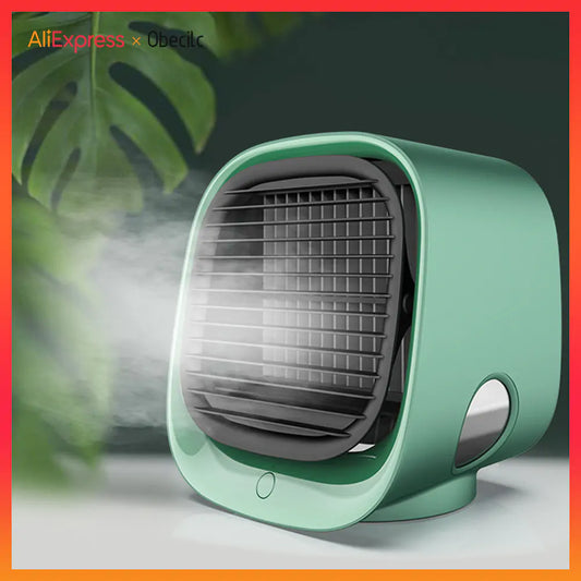 Mini Desktop Air Conditioner - Portable, Adjustable, and Multi-Angle Cooling