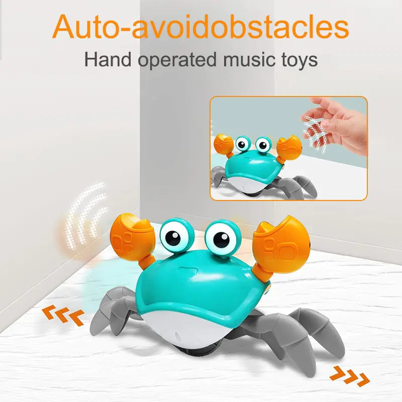 Time To Meet Your Baby's New Scuttling Sidekick! Interactive Crawling Crab Toy