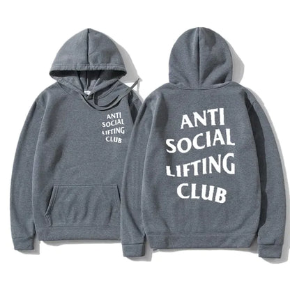 Anti Social Lifting Club Hoodies - Stylish Comfort for Autumn and Winter