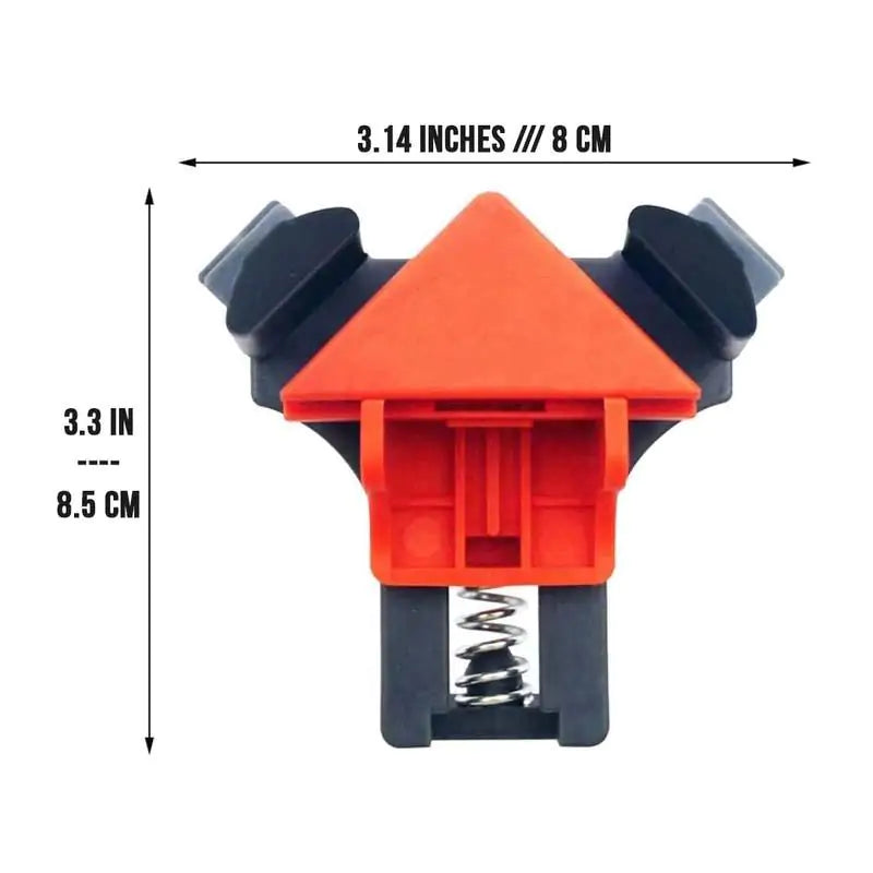 Carpenter's Right Angle Clamp - Effortless One-Handed Operation for Perfect Corners