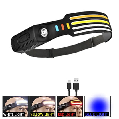 LED Headlamp with White Light Mode - Bright, Focused Beam for Superior Outdoor Visibility