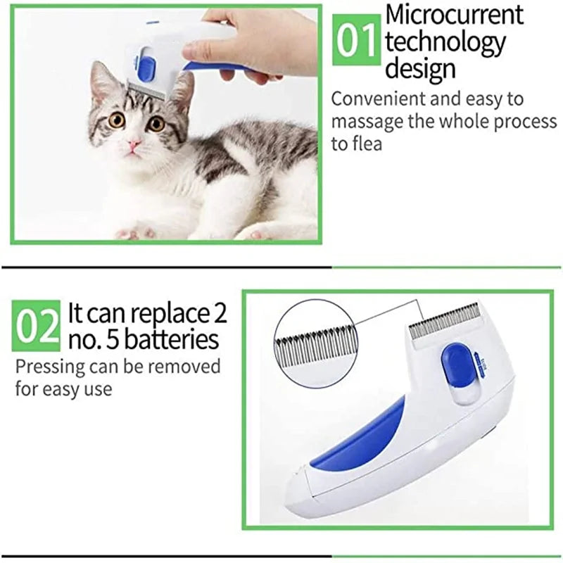 Say Goodbye to Fleas: The Gentle Electric Anti-Flea Comb