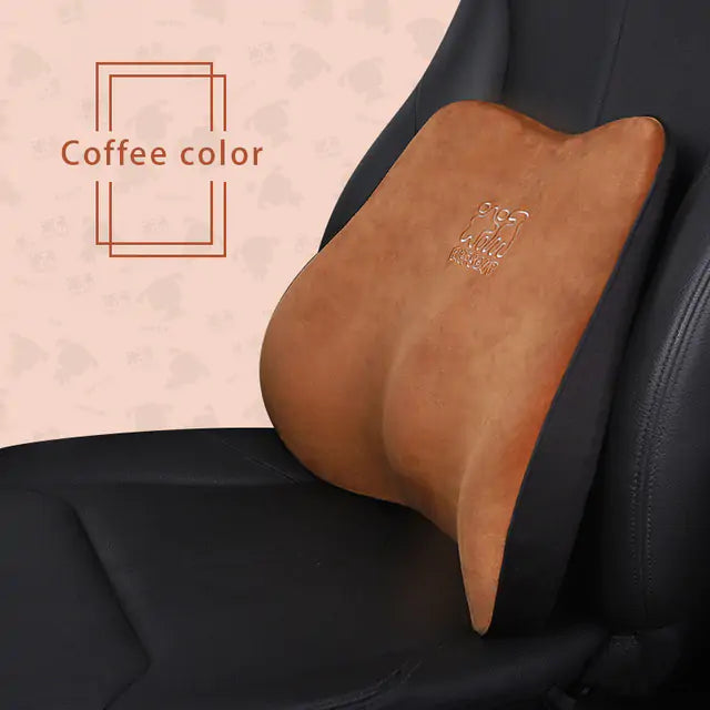 Car Seat Lumbar Pillow - Enhanced Support for Comfortable, Pain-Free Driving