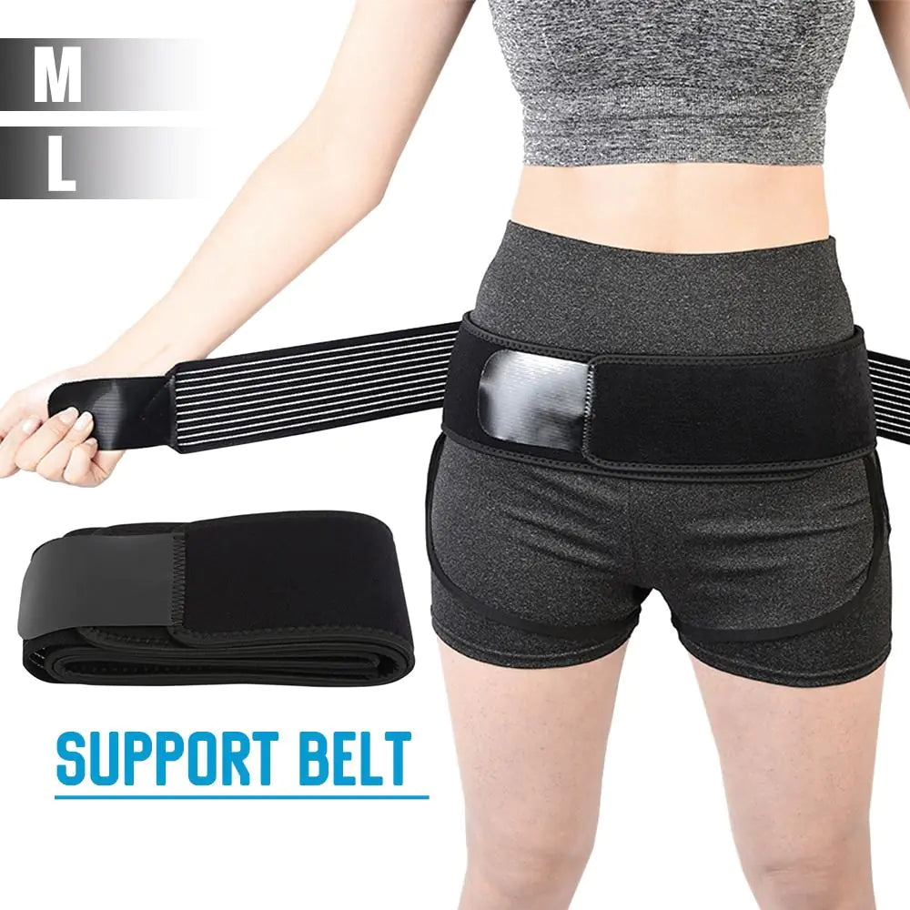 Immediate Relief Hip Belt - Adjustable Hip Compression SI Brace for Pain Alleviation
