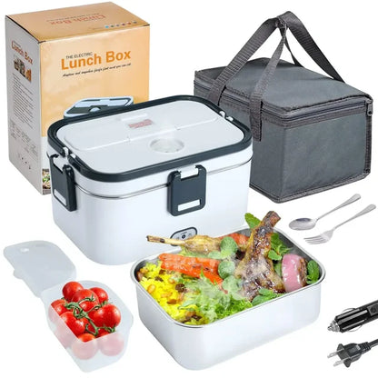 Hot Meals on the Go: 3-in-1 Electric Lunch Box