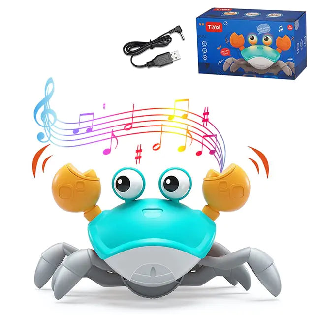 Time To Meet Your Baby's New Scuttling Sidekick! Interactive Crawling Crab Toy