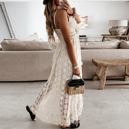 Elegant Off-Shoulder Lace Summer Dress: Embrace Sophistication and Summer Vibes